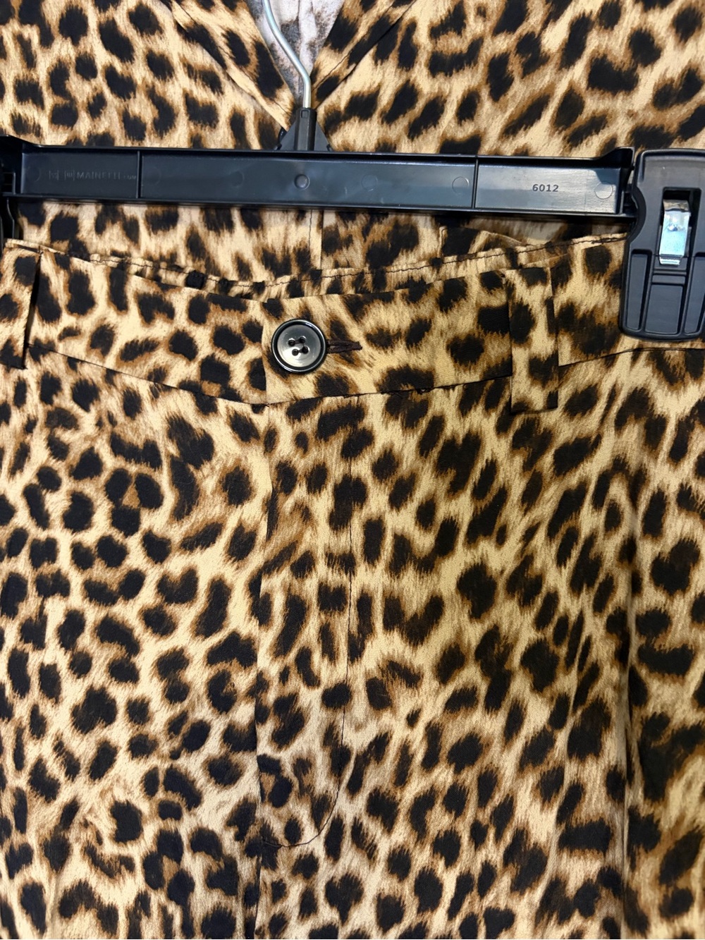 Zara Leopard Print Jumpsuit - Black and Tan - Picture 2 of 16
